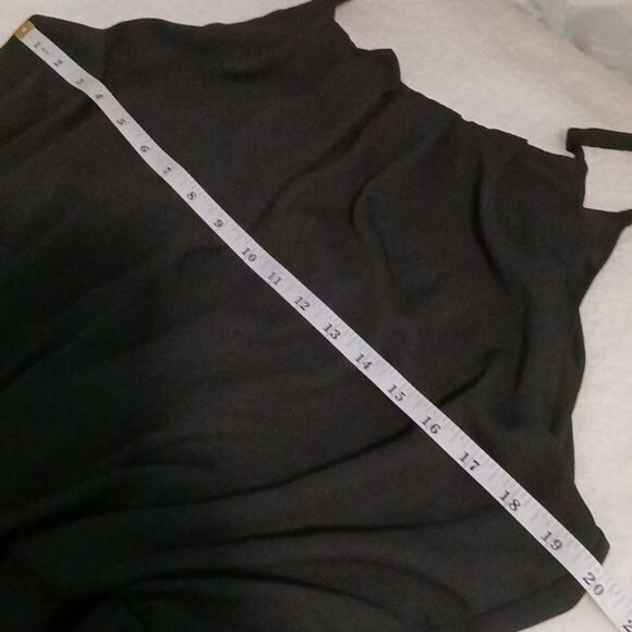 Allison Brittney Black Sleeveless Blouson Midi Dress with‎ Keyhole Back, Size XL - Picture 9 of 10